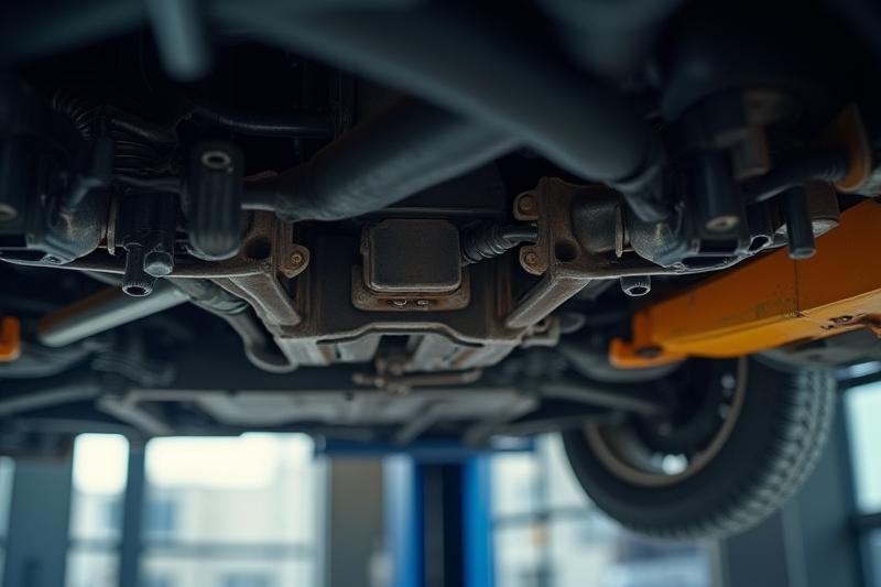 Autó alvázának speciális téli korrózióvédelemmel történő kezelése