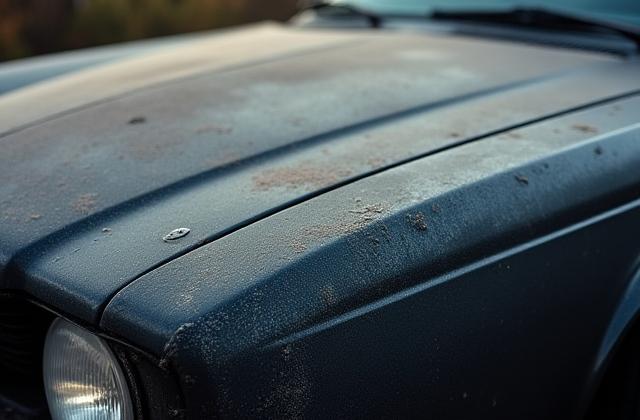 Piszkaos autó felülete kerámia bevonat előtt