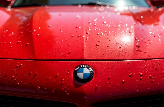 Tisztára mosott, ragyogó autó külső felület